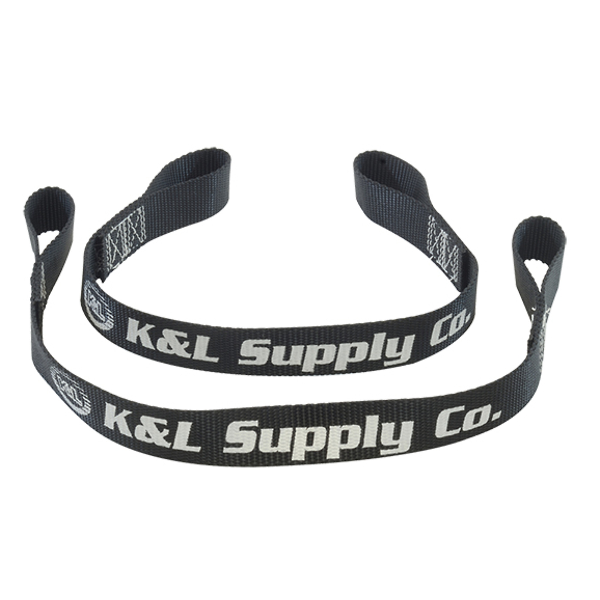 K&L Supply 36-6609 Heavy-Duty Tie-Down Straps, Black, 2,000-Lb. Rating (Pair)
